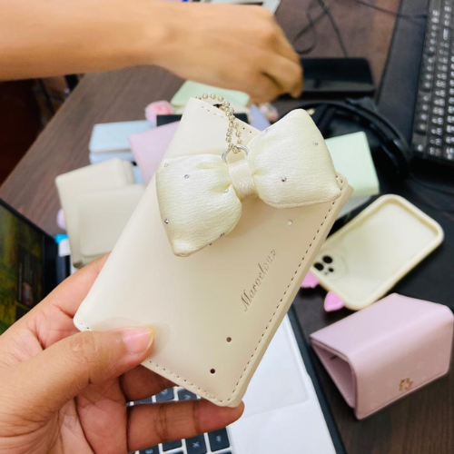Satin Bow Mini Wallet