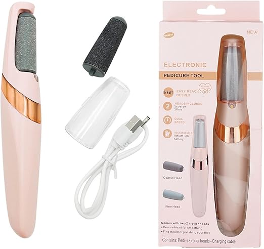 Rechargeable Electric Foot Callus Remover – 2 Heads & LED